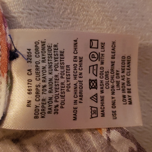 MAEVE Multi Color Pattern Blouse Size Small - Picture 8 of 9